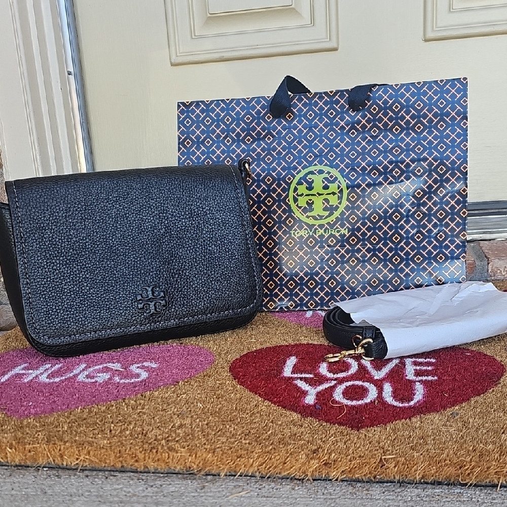 Tory Burch Thea Black Crossbody Bag